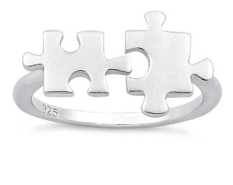 Puzzle Piece Ring - Etsy Australia