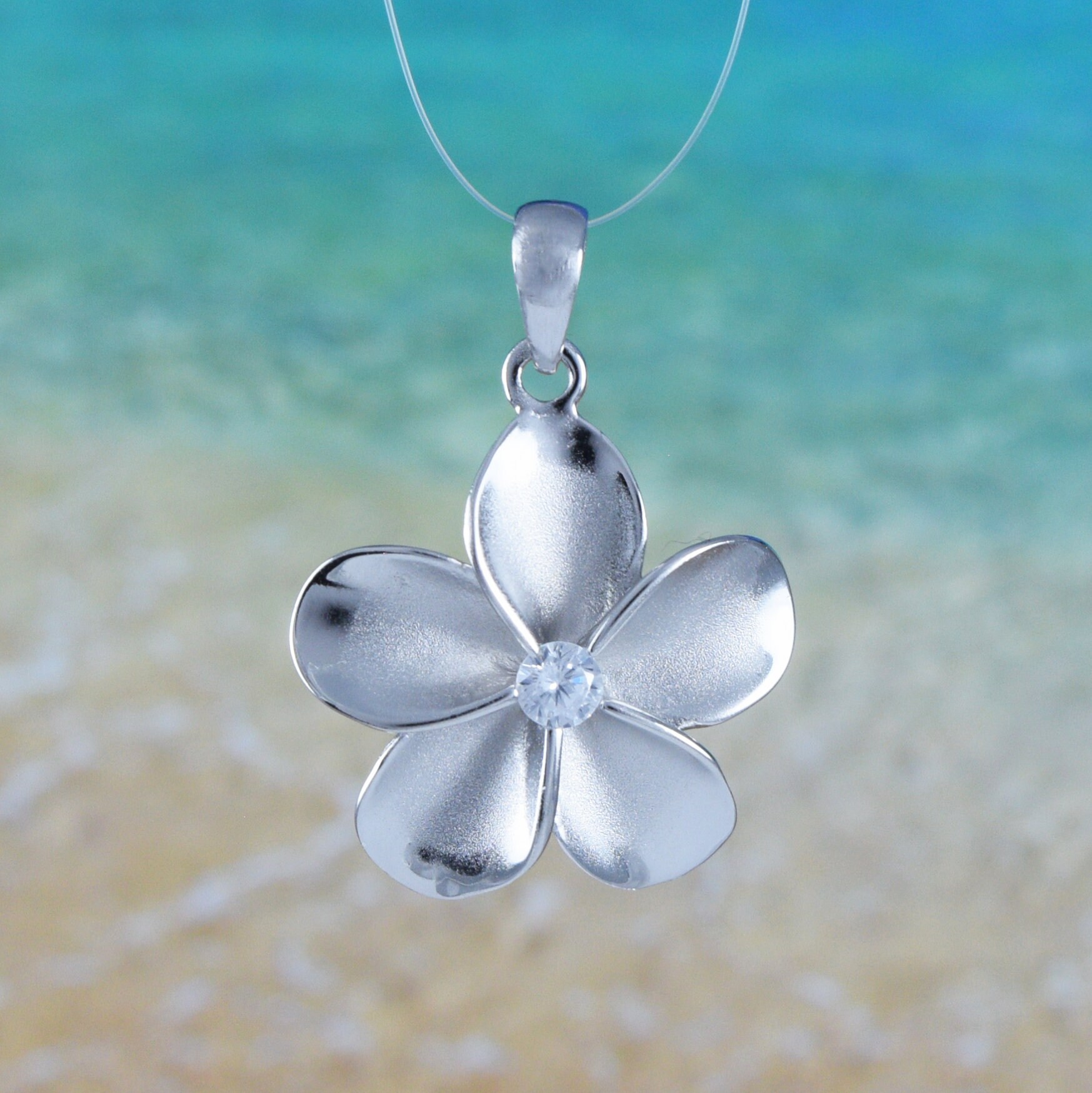 Plumeria flower necklace deals