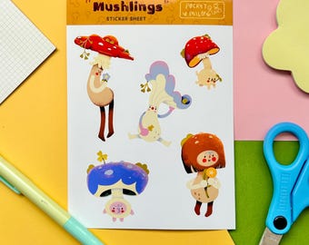 Mushroom Mushlings Sticker Sheet