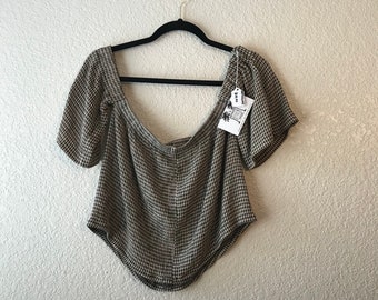 Pastel Fabric - kleding voor vrouwen - Vintage - Upcycle - Recycle - hergebruiken - uit de bovenkant van de schouder