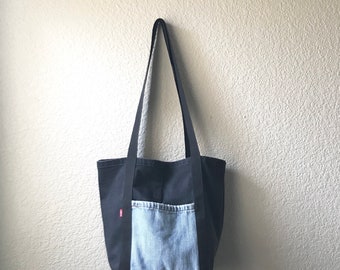 Levi Strauss - Vintage-Tasche - Upcycled Bag - Upcycle Recycle wiederzuverwenden - Levis - Jeans