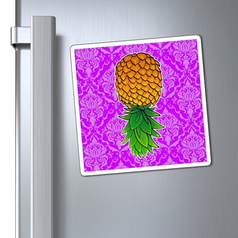 Upside Down Pineapple Hotel Door Purple Etsy
