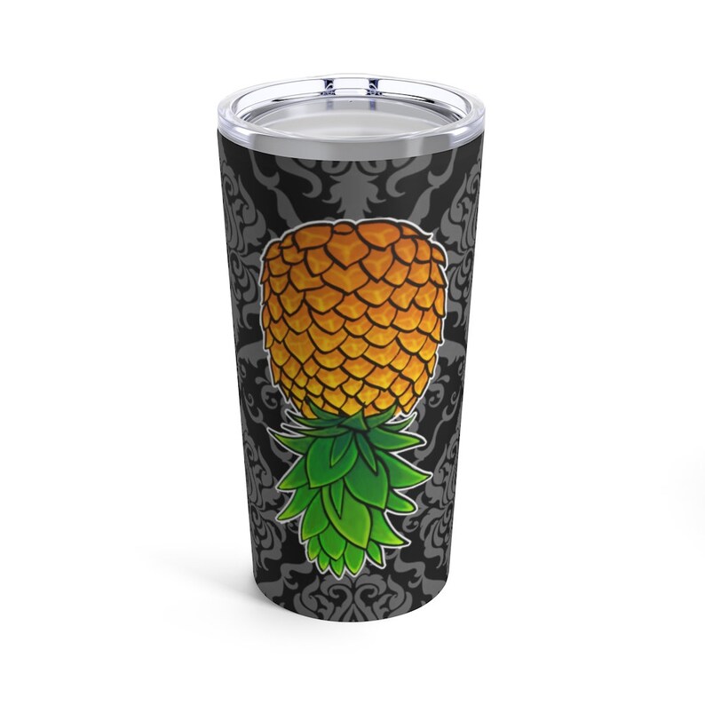 Upside Down Pineapple Swinger Symbol 20oz Drink Tumbler Etsy