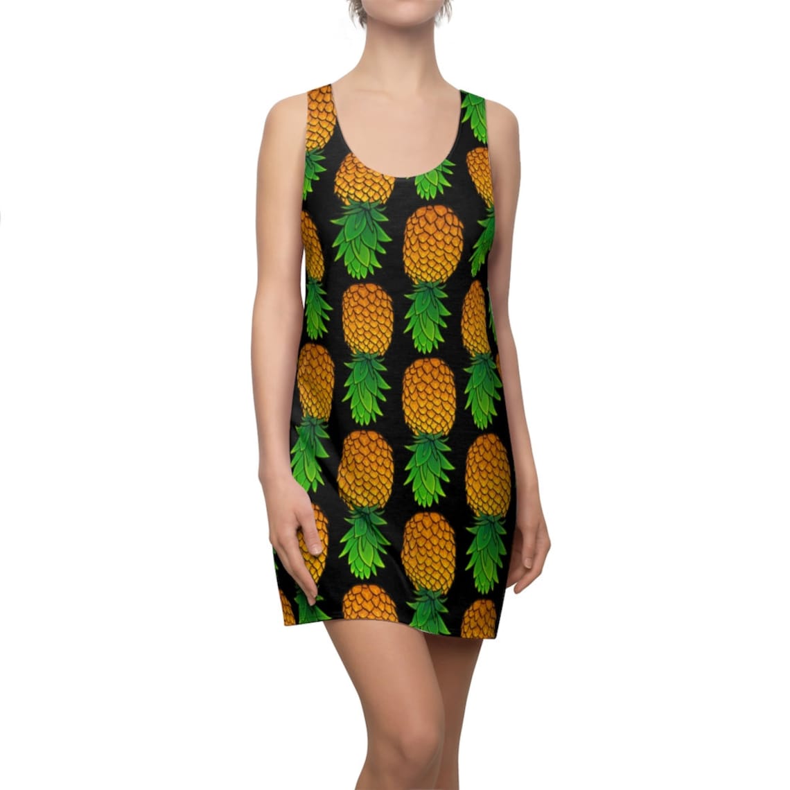 Upside Down Pineapple Swinger Symbol Racerback Body Con Dress Etsy