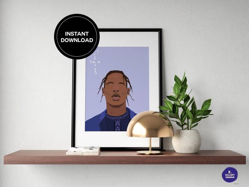 Travis Scott poster Printable wall art Instant download | Etsy