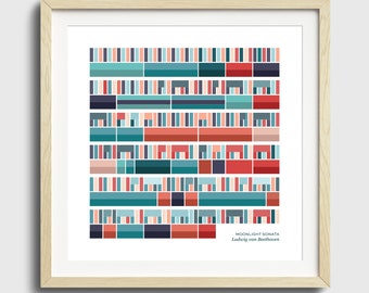 Moonlight Sonata - Ludwig van Beethoven - Print