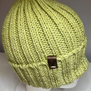 Gorro de inverno em malha grossa