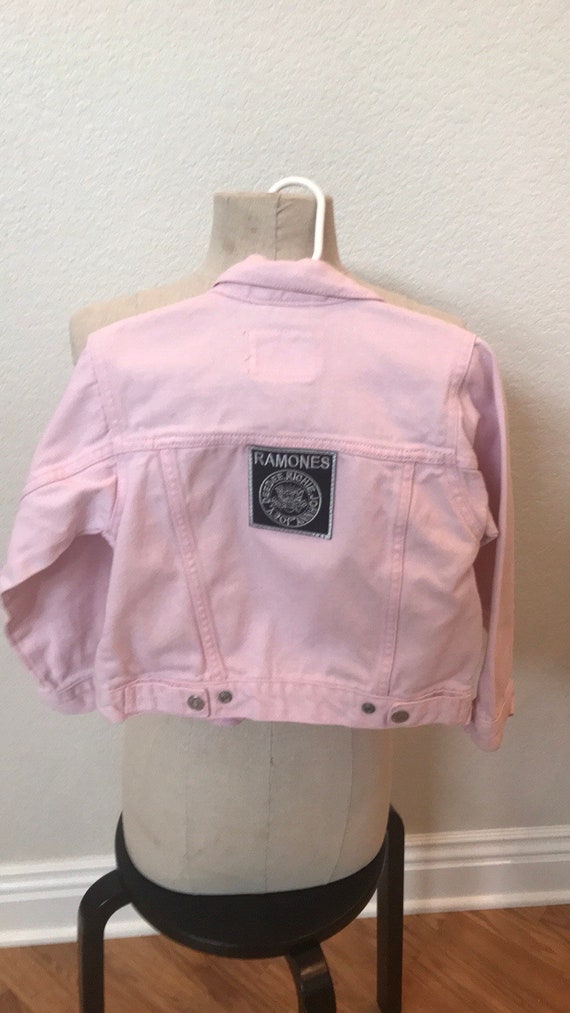 pink levis jacket