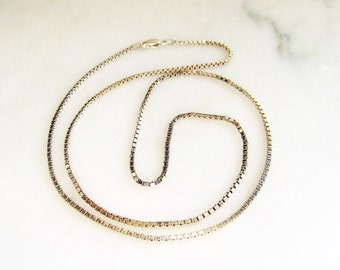 Dainty Sterling Box Chain Bracelet Milor