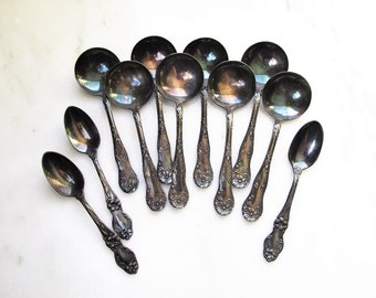 Under 10.00 Dollars Vintage 1877 Niagara Falls Silver Co Waterfall Spoons