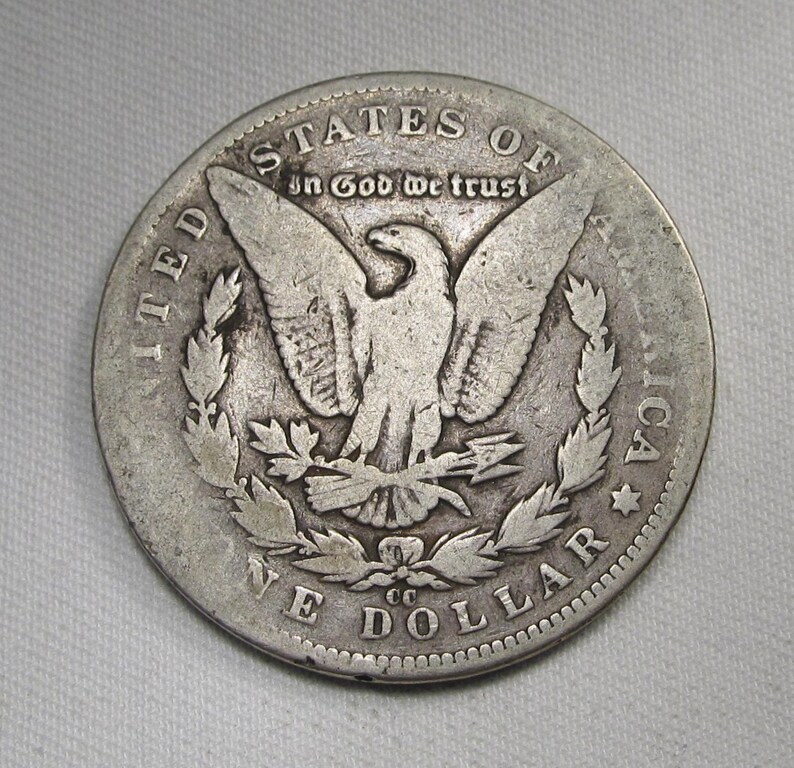 1893CC Silver Dollar VG Coin Etsy