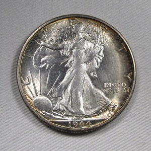 1944-S Silver Walking Liberty Half Dollar VCH UNC Coin AP441 image 1