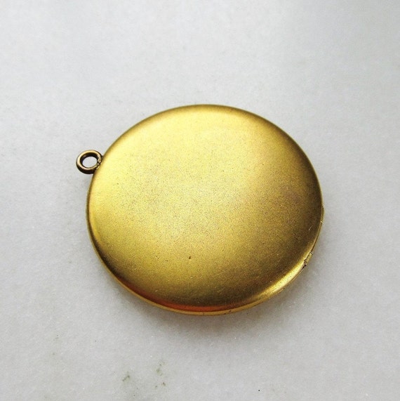 Vintage Merite Gold Filled Round Photo Locket Pen… - image 5
