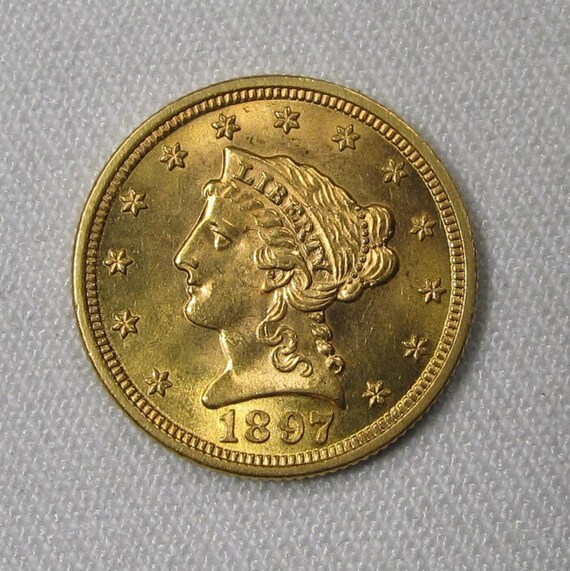 1897 P 250 Liberty Gold Quarter Eagle Ch Unc Coin
