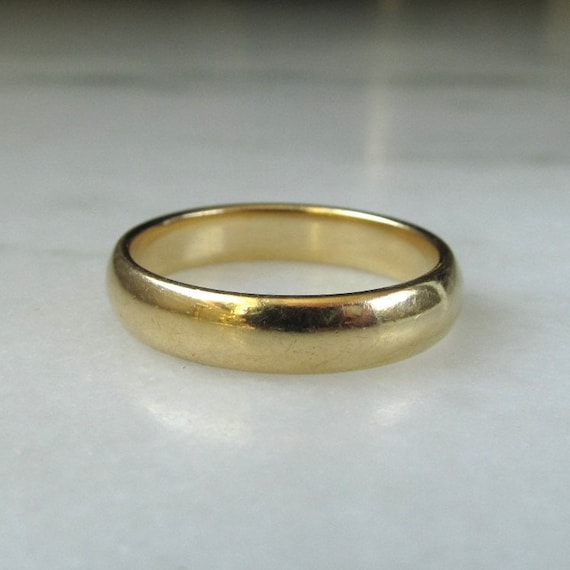 Mens Vintage 14K Wed-Lok Brand Solid Yellow Gold … - image 1