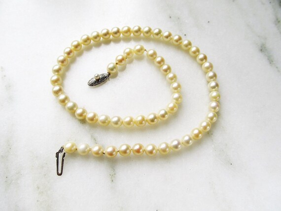 Vintage 14K Mikimoto Akoya Cultured 