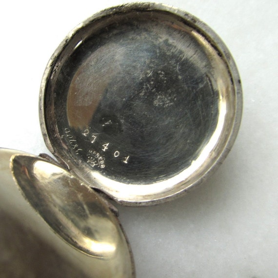 Antique 1860's Swiss Sterling Silver Pendant Watc… - image 10