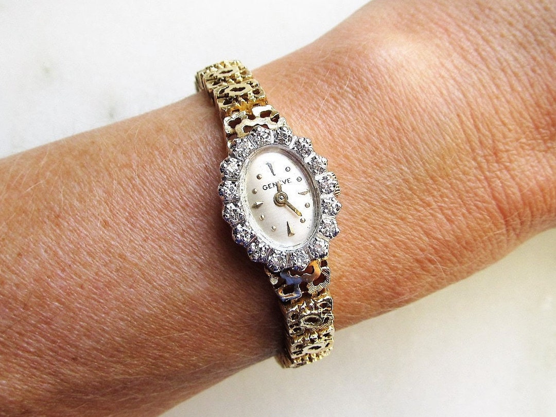 Ladies gold and diamond cheap watches