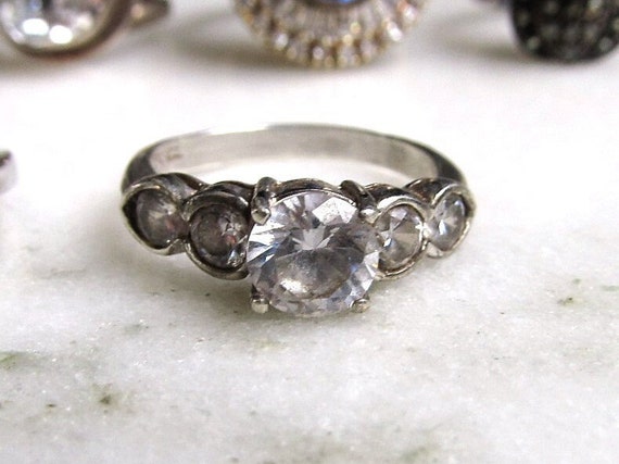 Vintage Sterling Silver Multi Stone Ring Lot of 6… - image 3