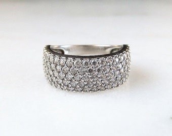 Cz Pave Ring - Etsy