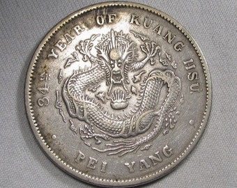 YR 34 (1908) China Chihili Province Silver Dollar XF Details Coin AP678
