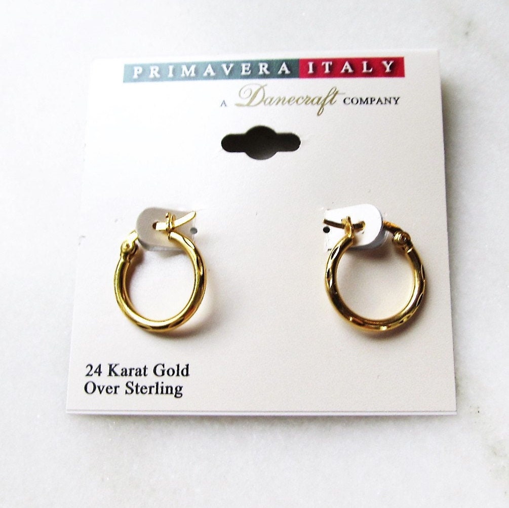 Primavera italy 24k cheap gold over sterling