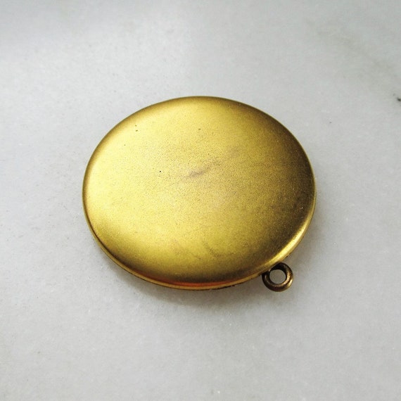 Vintage Merite Gold Filled Round Photo Locket Pen… - image 4