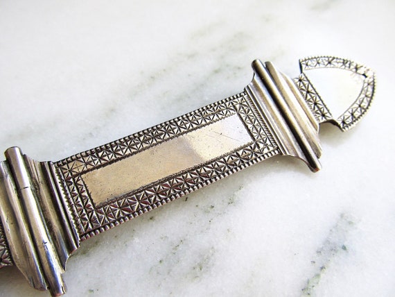 Antique British Silver Sash Pin Brooch No Monogra… - image 3