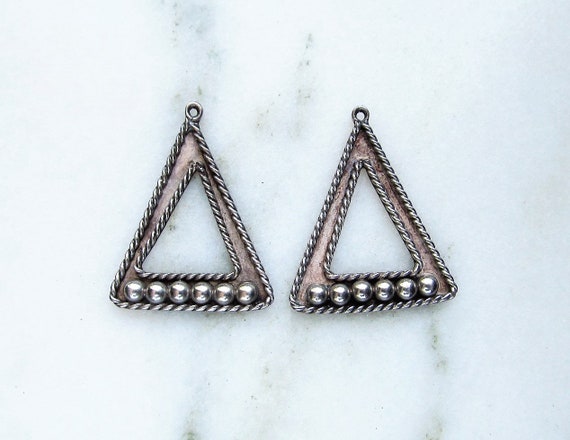 Vintage Taxco Mexico 925 Sterling Silver Earring … - image 1