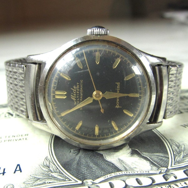 Vintage Self Winding Mido Super Automatic Mens Wristwatch RUNS ETC8977