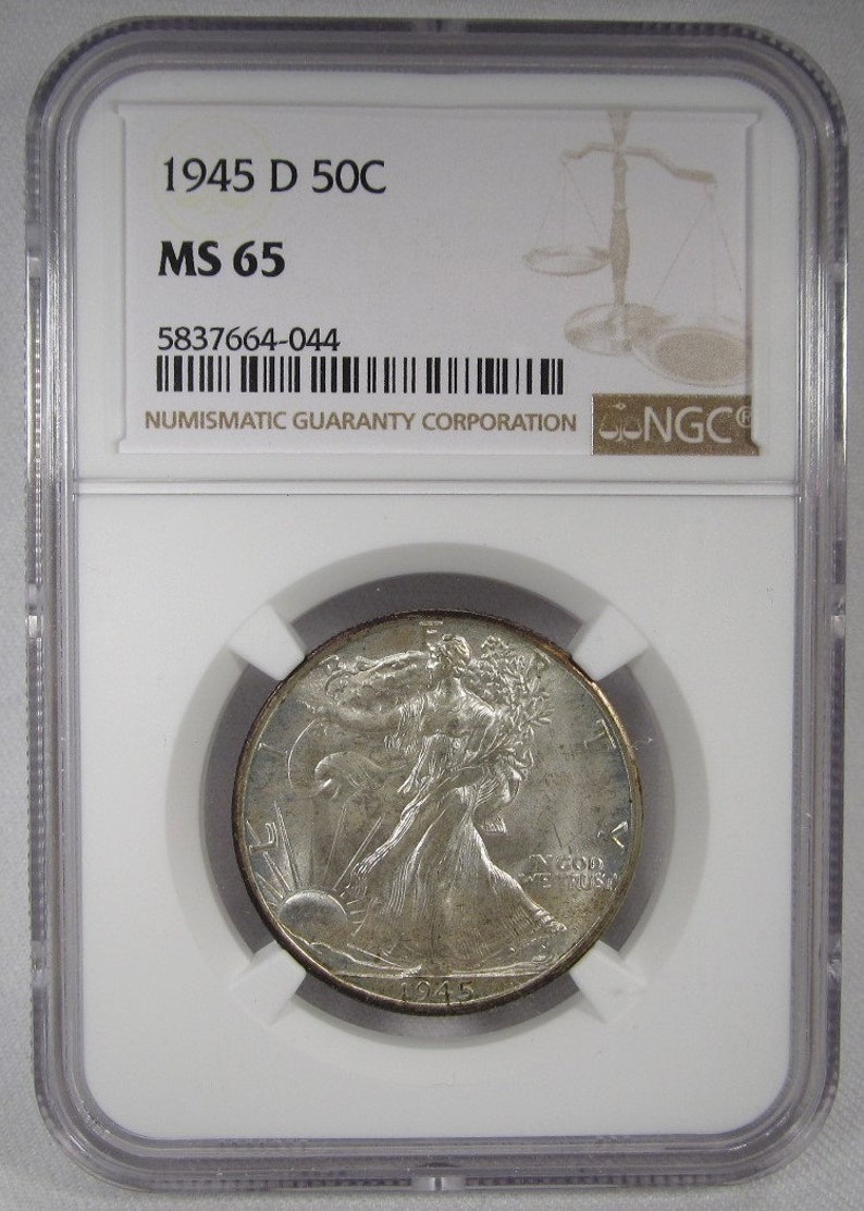 1945-D Silver Walking Liberty Half Dollar NGC MS65 Coin AI919