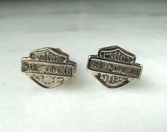 Vintage Harley Davidson Sterling zilveren herenmanchetknopen ETC9446