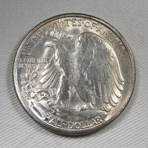 1944-S Silver Walking Liberty Half Dollar VCH UNC Coin AP441 image 3