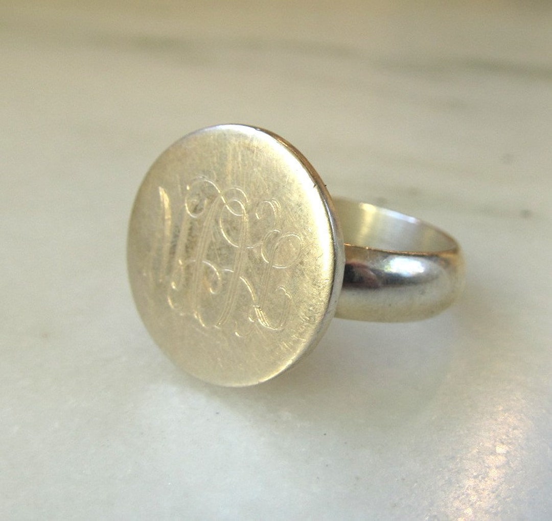 Menico Rings Vintage Sterling Silver Mexico Mens Signet Ring - Etsy