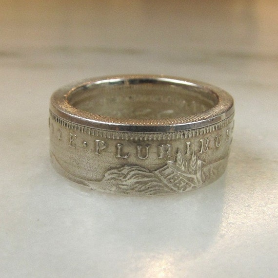 Morgan Dollar Medal .999 Silver Ring Size 9 ETC843