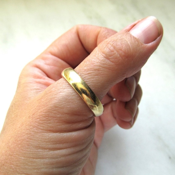 Mens Vintage 14K Wed-Lok Brand Solid Yellow Gold … - image 5