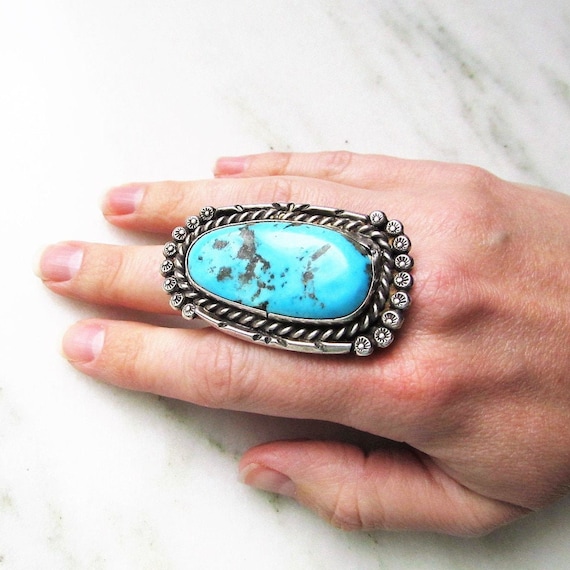 Vintage navajo 2024 turquoise rings