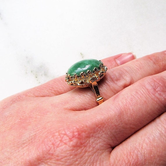 Jade cheap cocktail ring