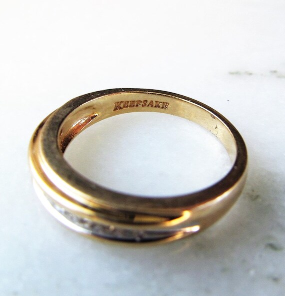 14k keepsake wedding sale band