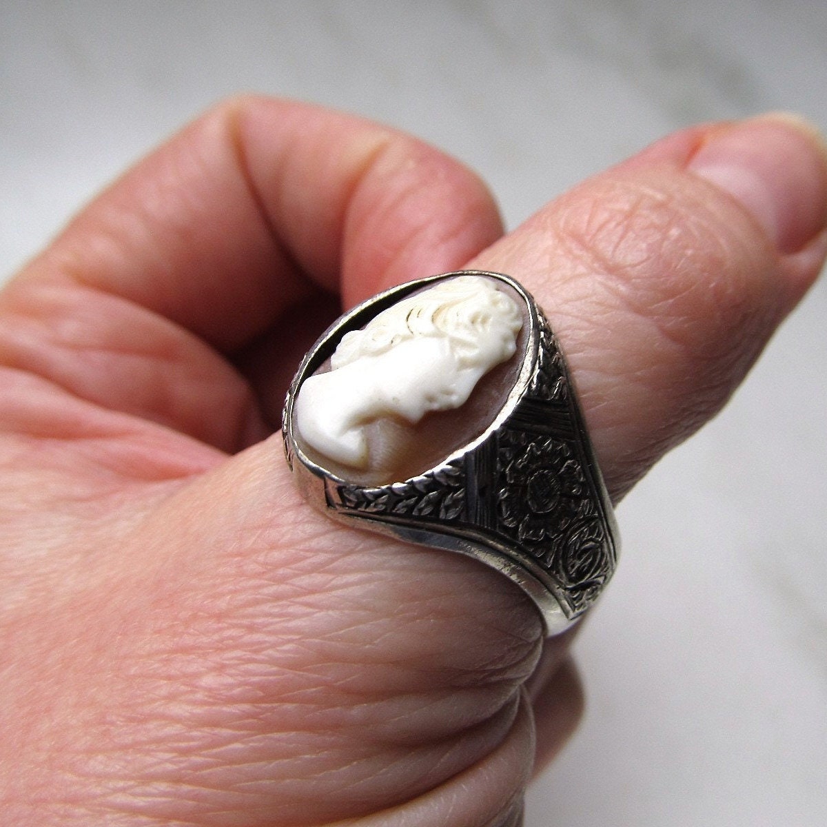 Anello cammeo shop uomo
