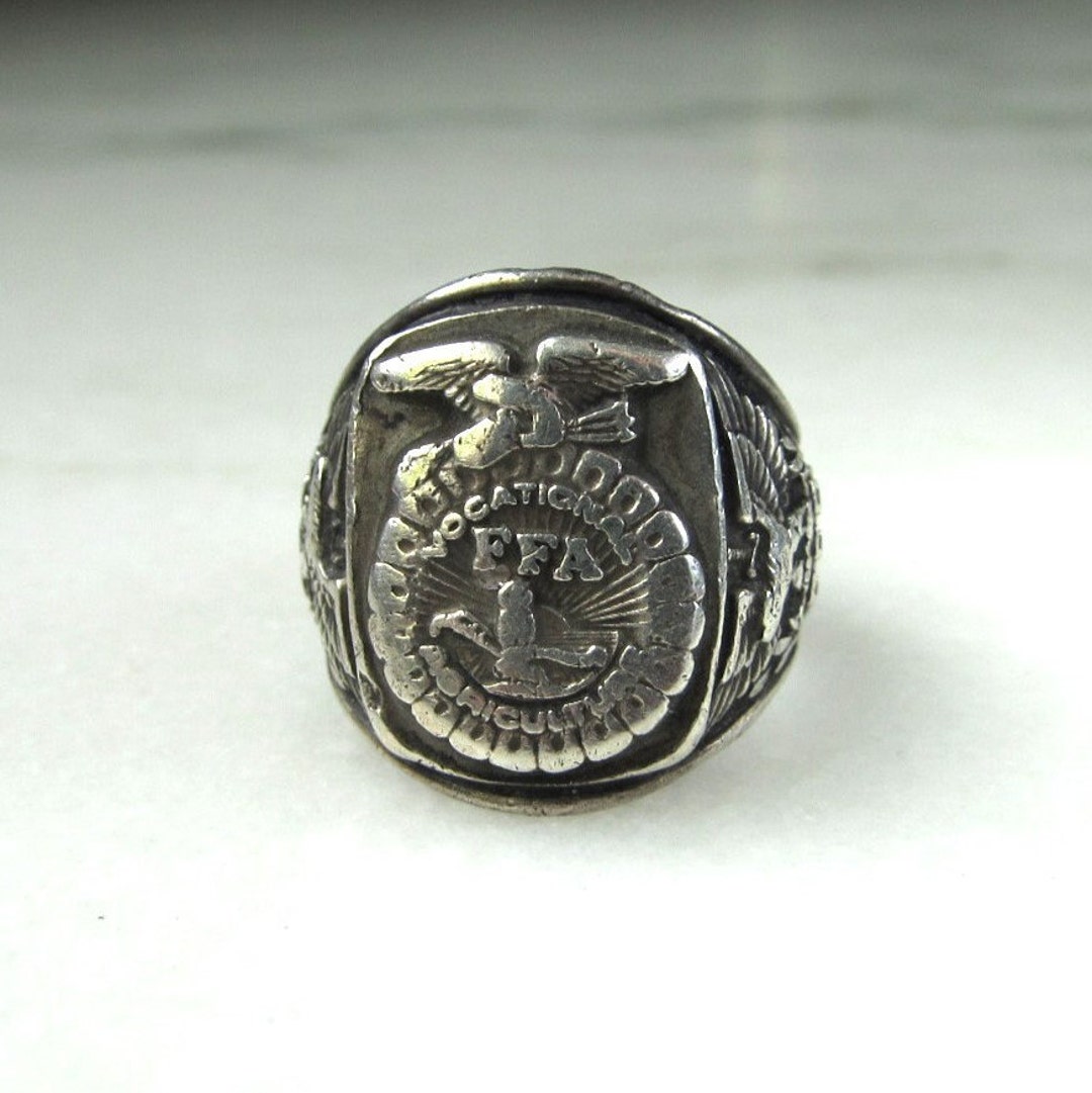 Vintage 1950s Balfour Sterling Silver FFA Ring ETC9519 Etsy
