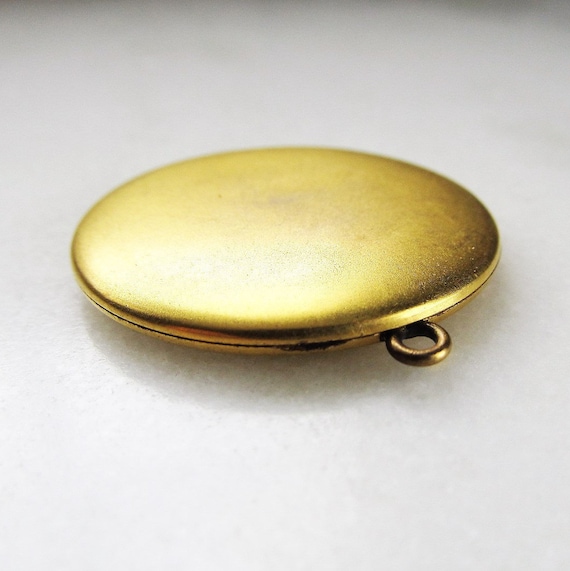 Vintage Merite Gold Filled Round Photo Locket Pen… - image 3
