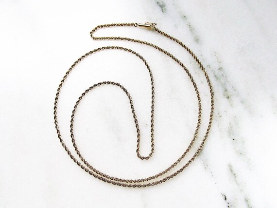 Vintage 14K Yellow Gold 2.9mm Rope 