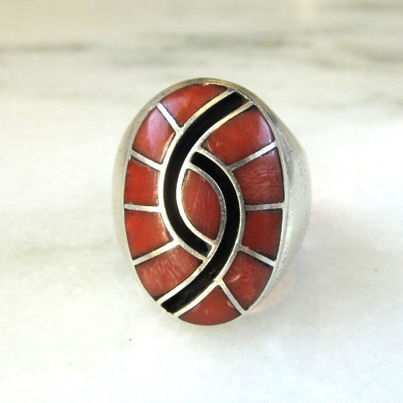 Exquisite Vintage Zuni Native American Amy Quandelacy Sterling Silver Ring Exquisite Vintage Zuni Native American Amy Quandelacy Sterling Silver Ring