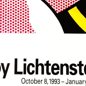 Roy Lichtenstein Affiche Originale Sérigraphie image 4