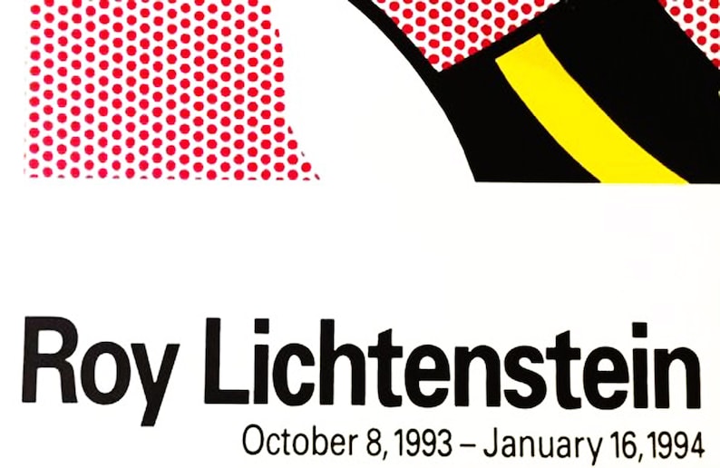 Roy Lichtenstein Affiche Originale Sérigraphie image 4