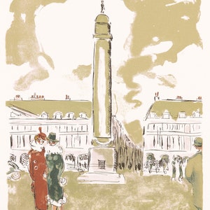 Kees van Dongen, Color lithograph.
