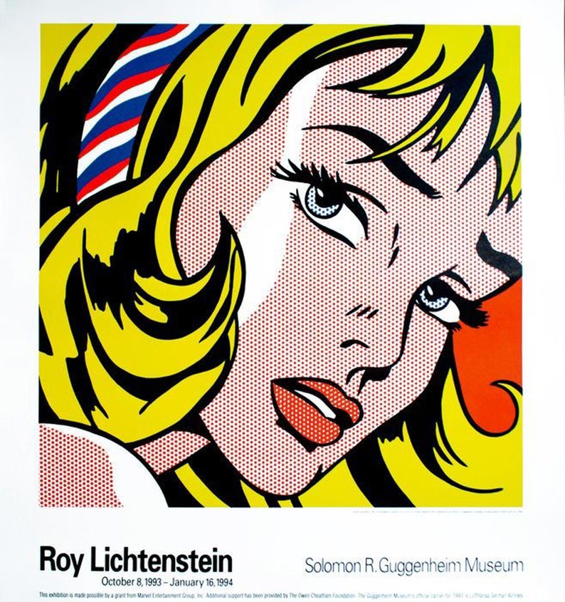 Roy Lichtenstein Affiche Originale Sérigraphie image 1