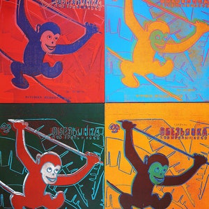 Monkey andy warhol - Etsy 日本