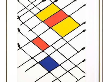 Litografía original de Alexander Calder, 1971